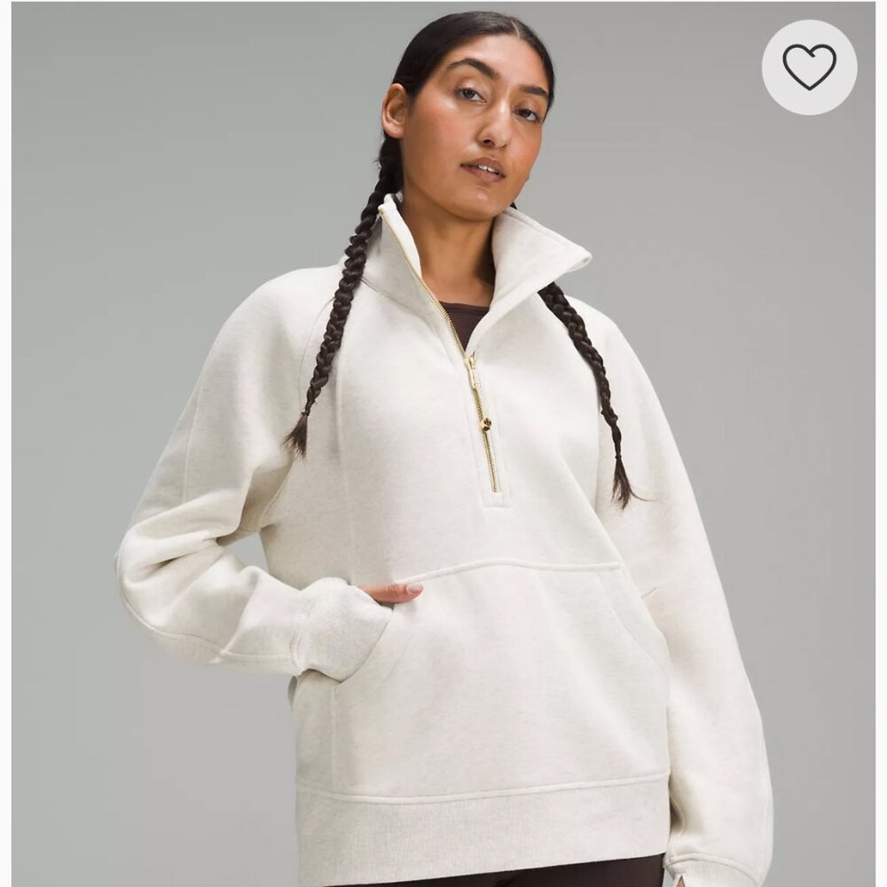 Lululemon Scuba Oversized Funnel-Neck Half Zip Long, M/L